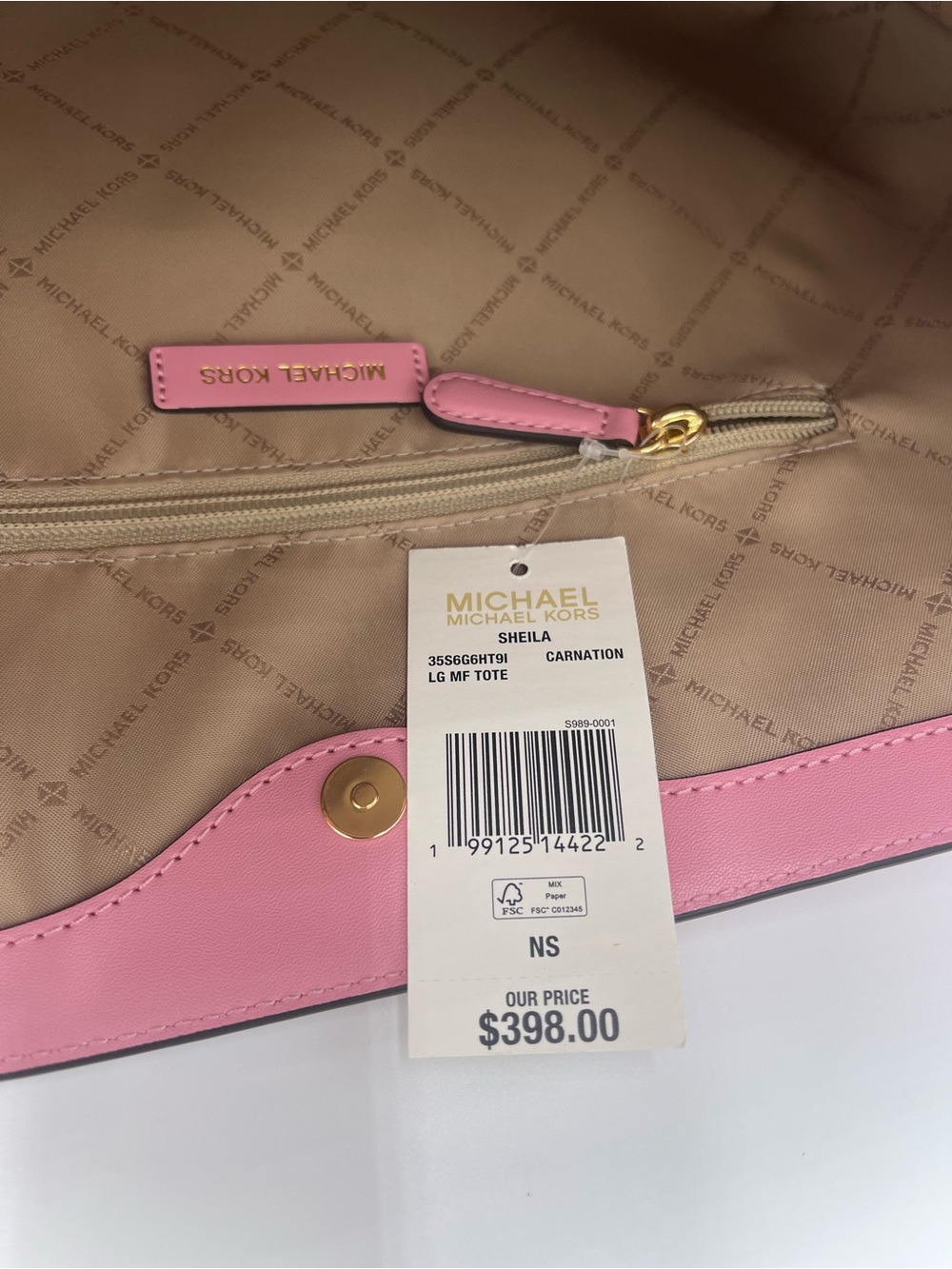 MICHAEL MICHAEL KORS SHEILA
CARNATION LG Multifunctional TOTE bag
Carnation
NWT - Picture 9 of 16